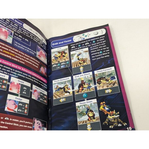 Super Smash Bros. Melee Nintendo Game cube MANUAL Booklet Only - Picture 6 of 8